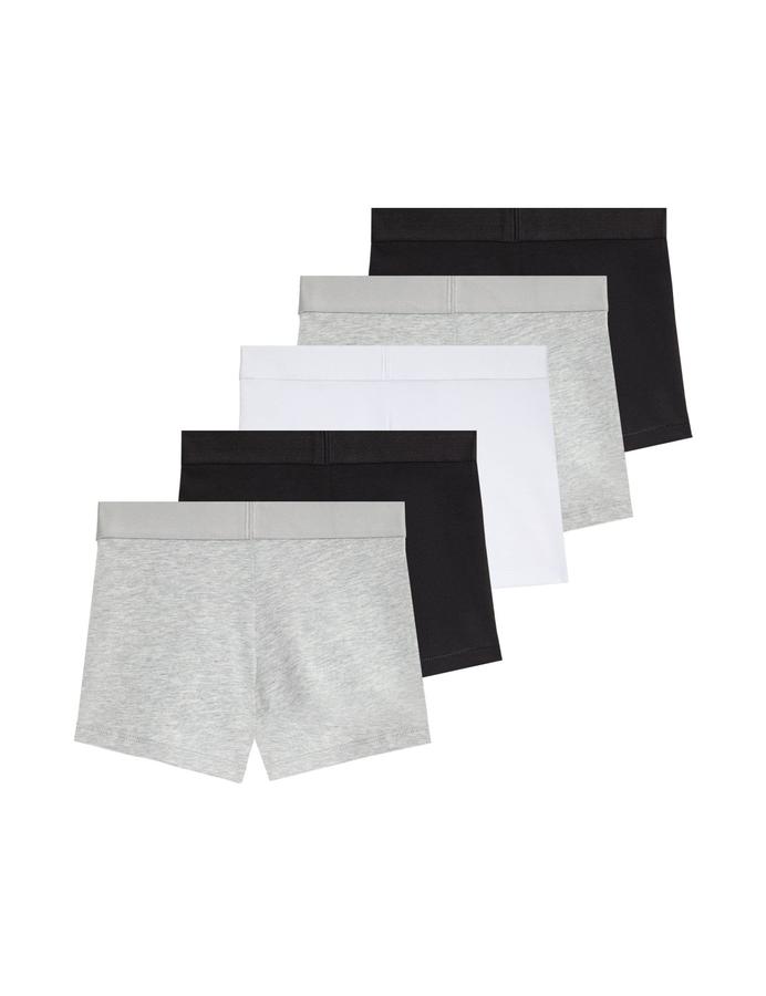 5 Pack Cotton with Stretch Plain Trunks (5-16 Yrs)