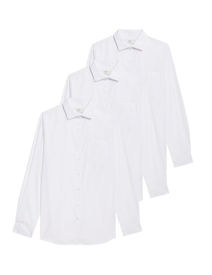 3 Pack Extra Slim Fit Easy Iron Shirts