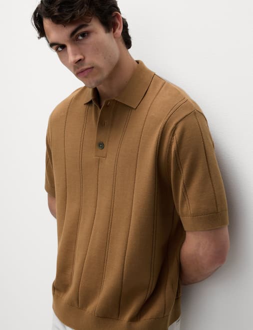Pure Cotton Relaxed Fit Stich Polo