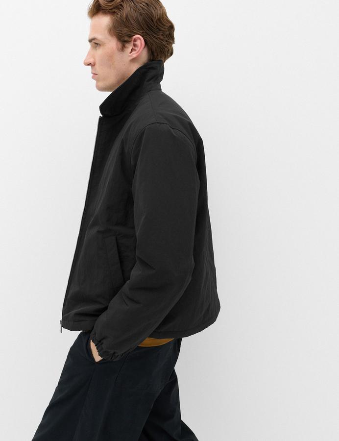 Zip Through Padded Harrington Jacket