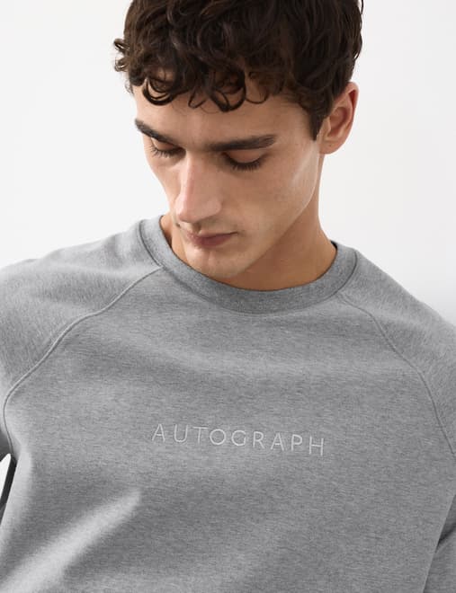 Cotton Rich Stretch Loungewear Sweatshirt