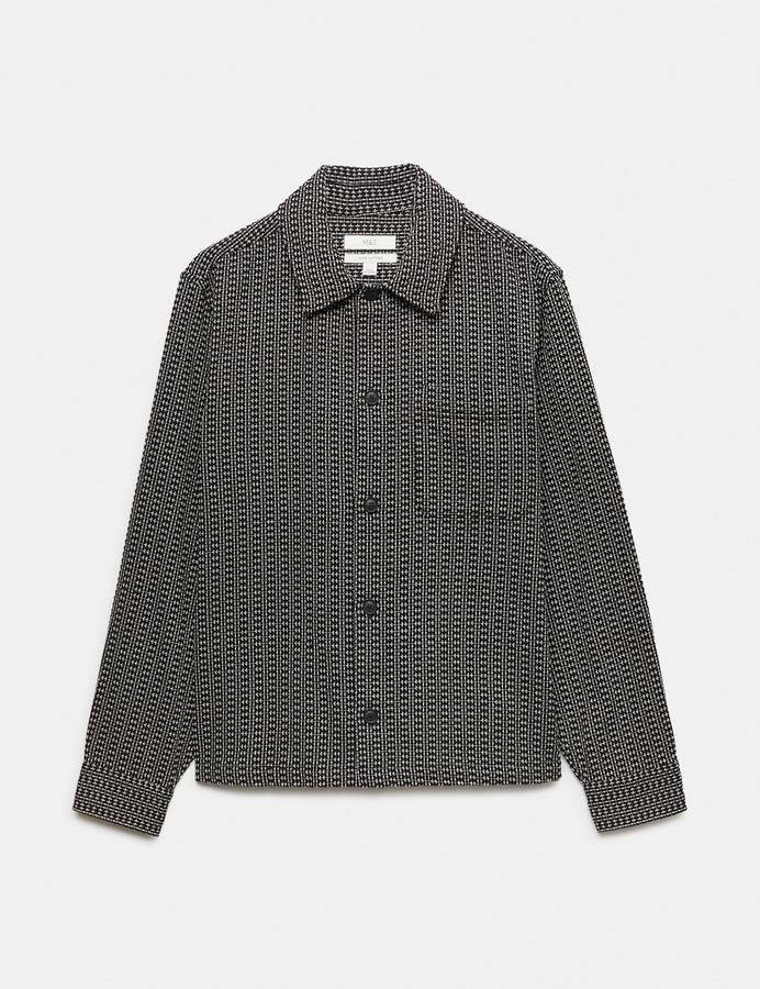 Pure Cotton Textured Overshirt
