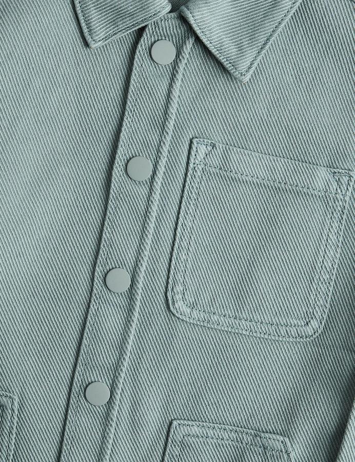 Pure Cotton Denim Twill Overshirt (2-8 Yrs)
