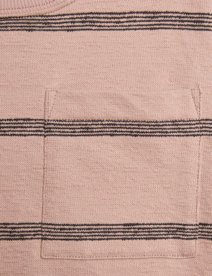 Pure Cotton Striped Textured T-Shirt (2-8 Yrs)