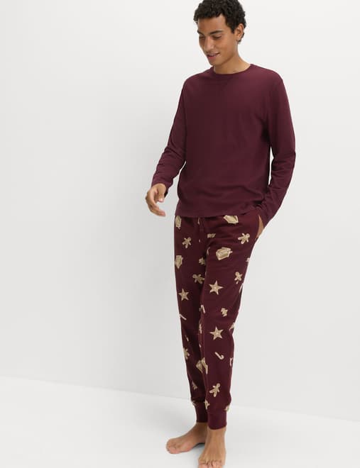 Pure Cotton Gingerbread Pyjama Bottoms