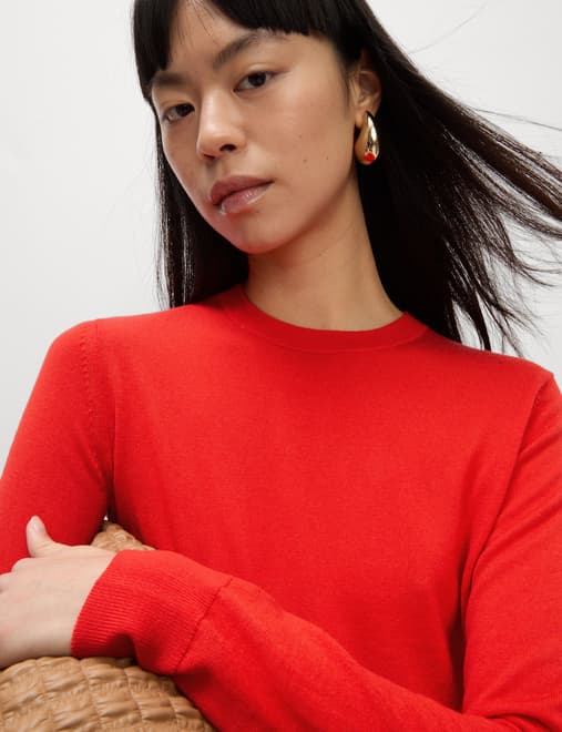 Pure Merino Wool Crew Neck Jumper