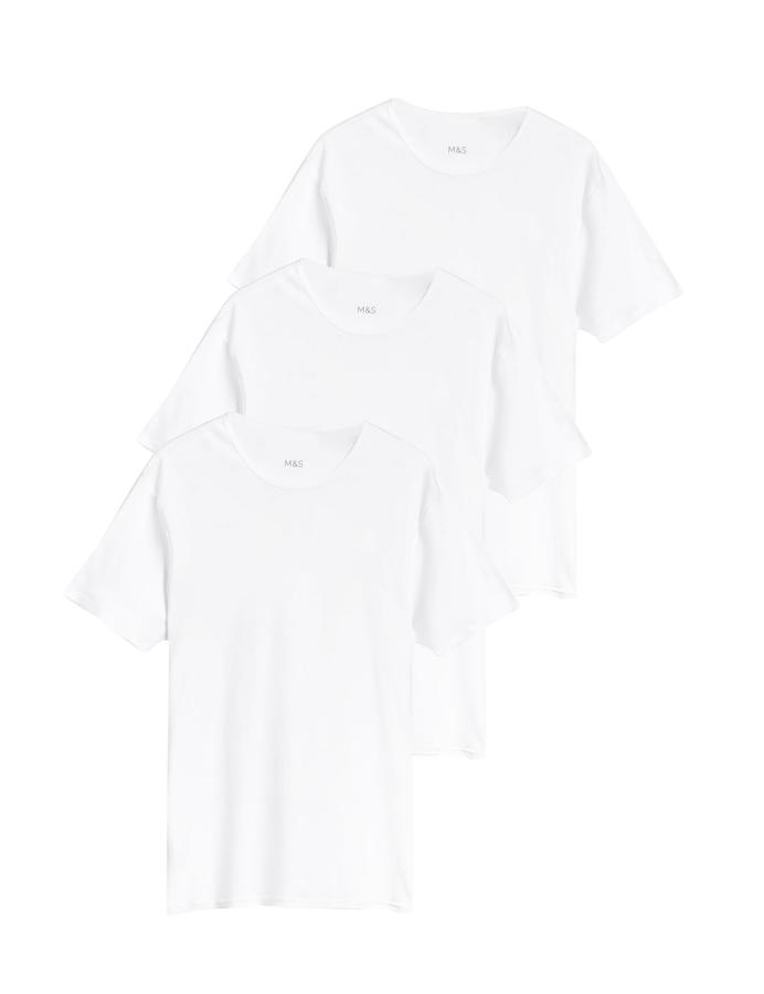 3 Pack Essential Cotton T-Shirt Vests