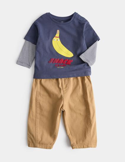2 Piece Pure Cotton Top & Bottom Outfit (0-5 Yrs)