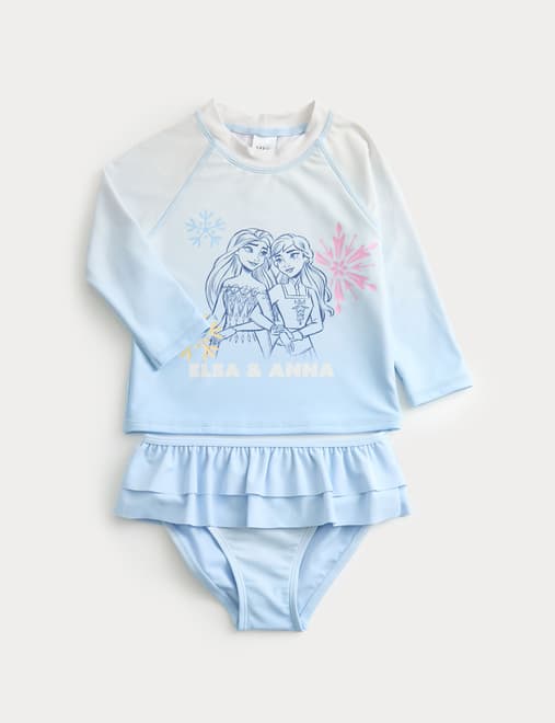 2pc Disney Frozen™ Long Sleeve Swimsuit (2-8 Yrs)