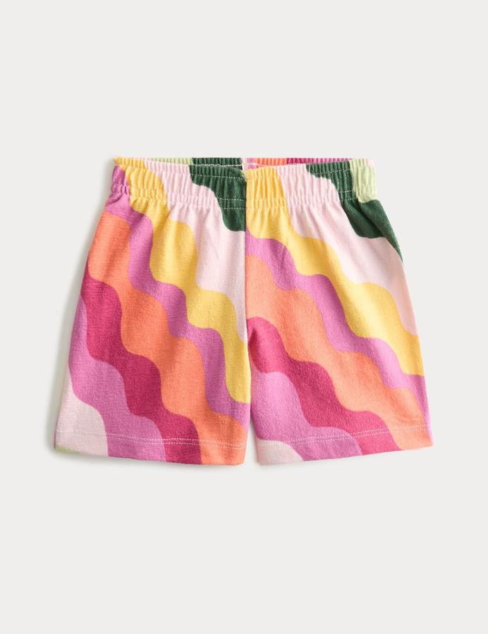 Pure Cotton Striped Shorts (2-8 Yrs)