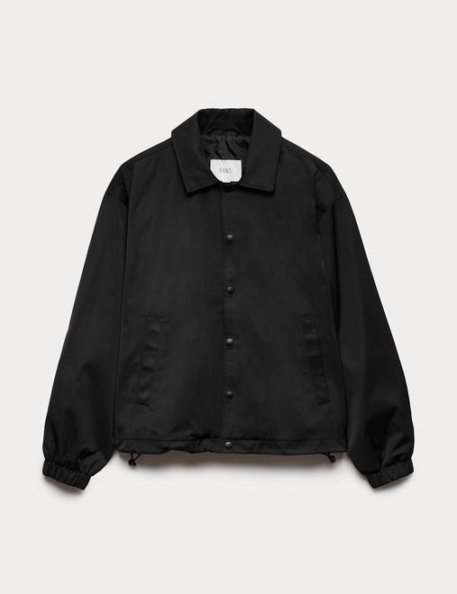 Cotton Blend Coach Jacket