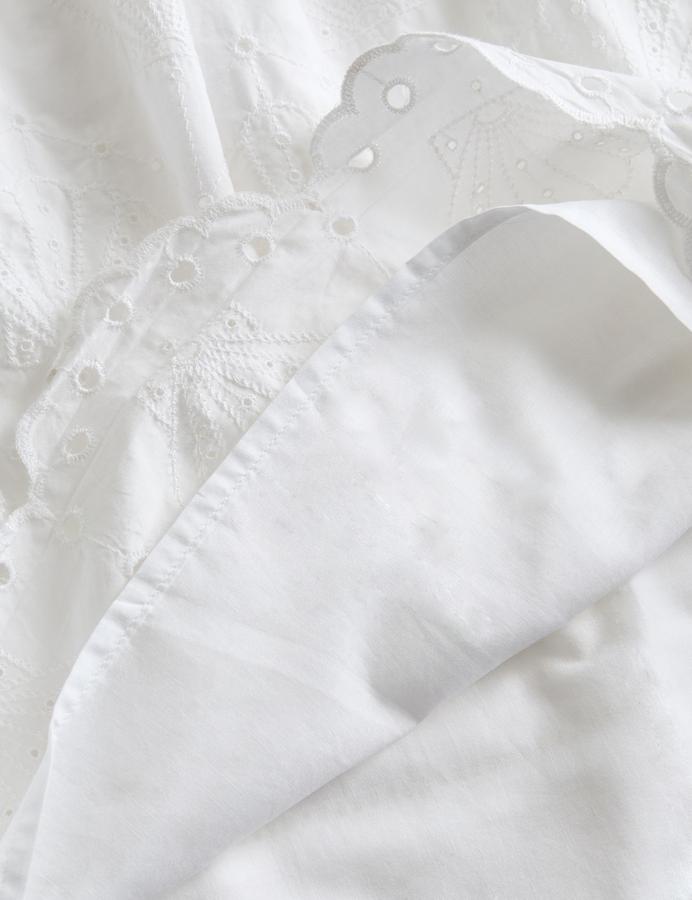 Pure Cotton Broderie Shell Dress (2-8 Yrs)