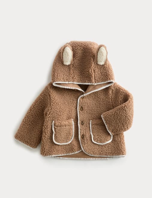Borg Bunny Ears Jacket (7lbs-12 Mths)