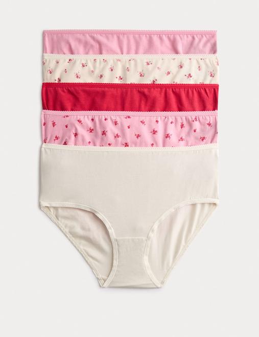 5pk Cotton Lycra™ High Rise Shorts
