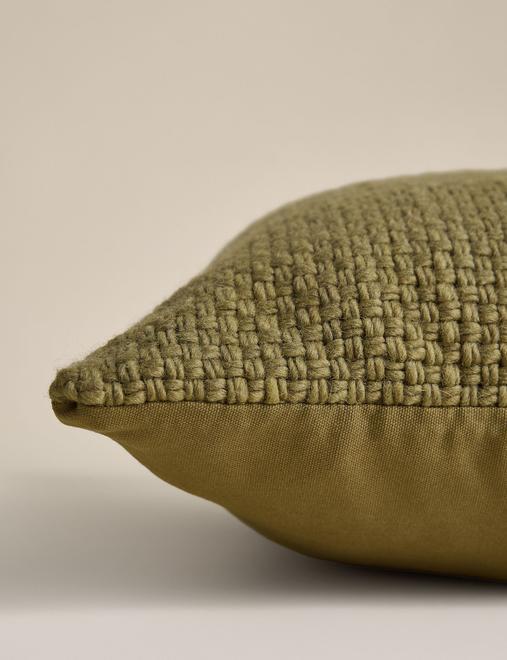 Pure Wool Basket Weave Cushion