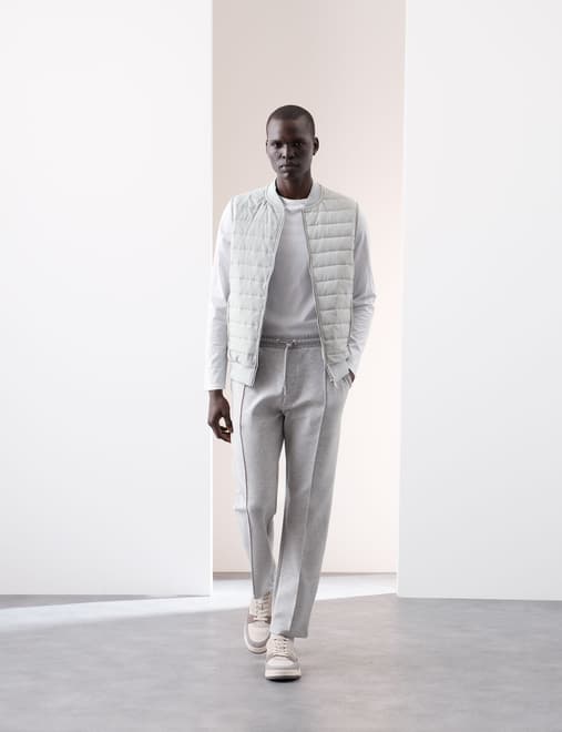 Cotton Rich Zip Up Quilted Gilet with Stormwear™