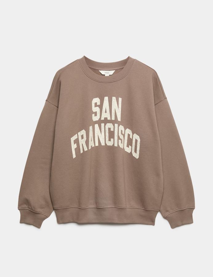 Cotton Rich Graphic Sweatshirt