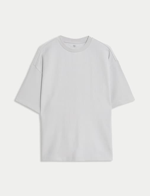 Pure Cotton Ottoman Textured T-shirt (6-16 Yrs)