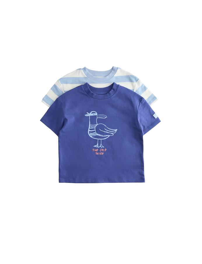 2 Pack Seagull Graphic Short Pyjamas (1-8 Yrs)