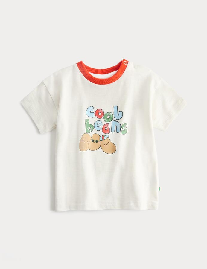 Pure Cotton Cool Beans Graphic T-Shirt (0-3 Yrs)