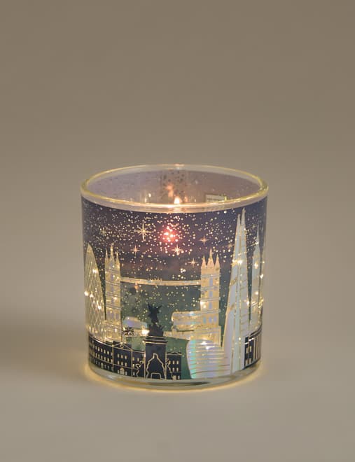 London Light Up Candle