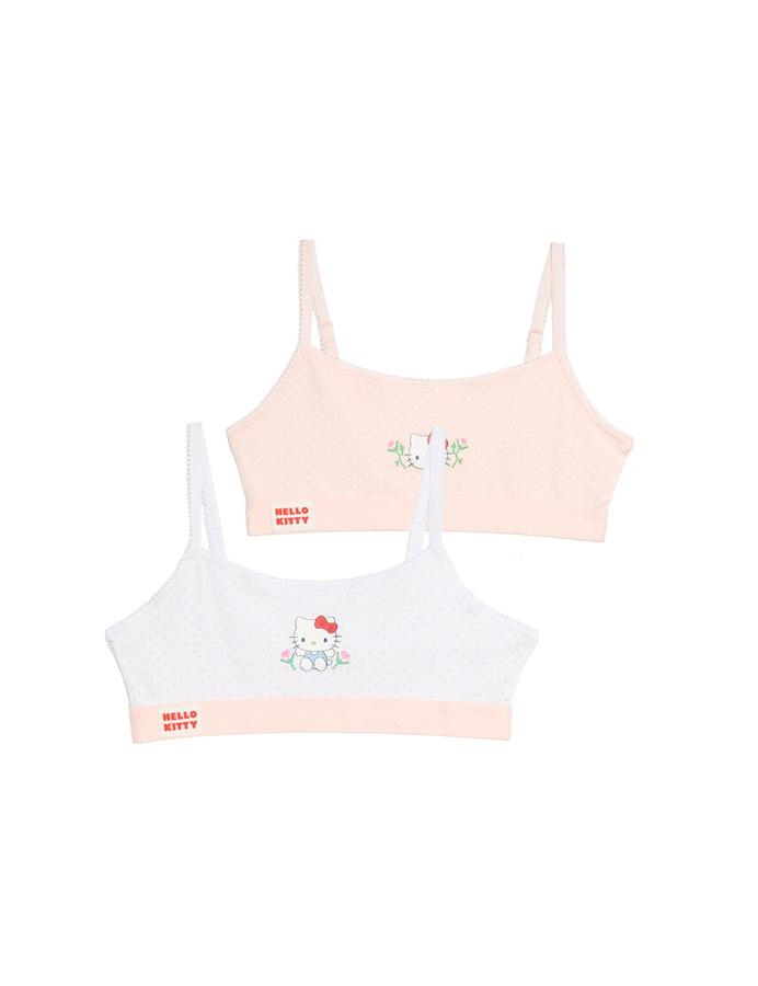 2 Pack Cotton Rich Hello Kitty™ Crop Tops (7-16 Yrs)