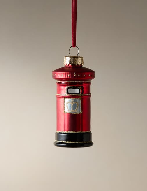 Glass Hanging Post Box Decoration