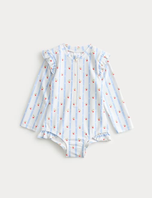 Strawberry Stripe Swimsuit (0-3 Yrs)