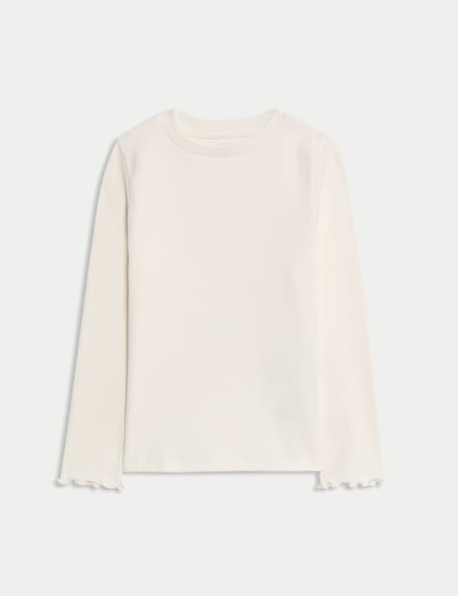 Cotton Rich Ribbed Top (2-8 Yrs)