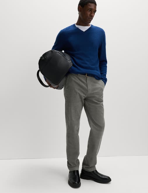 Regular Fit Corduroy Stretch Chinos