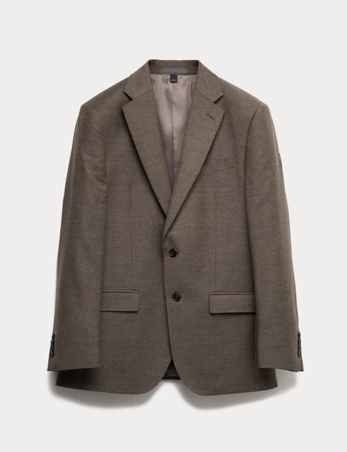 Regular Fit British Pure Wool Suit Jacket