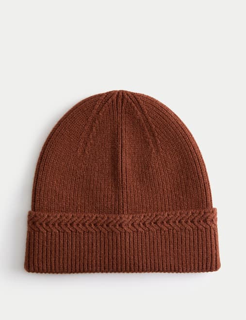 Herringbone Beanie Hat