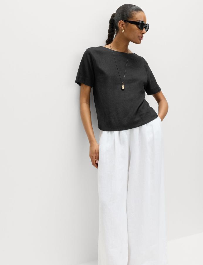 Linen Rich Relaxed T-Shirt