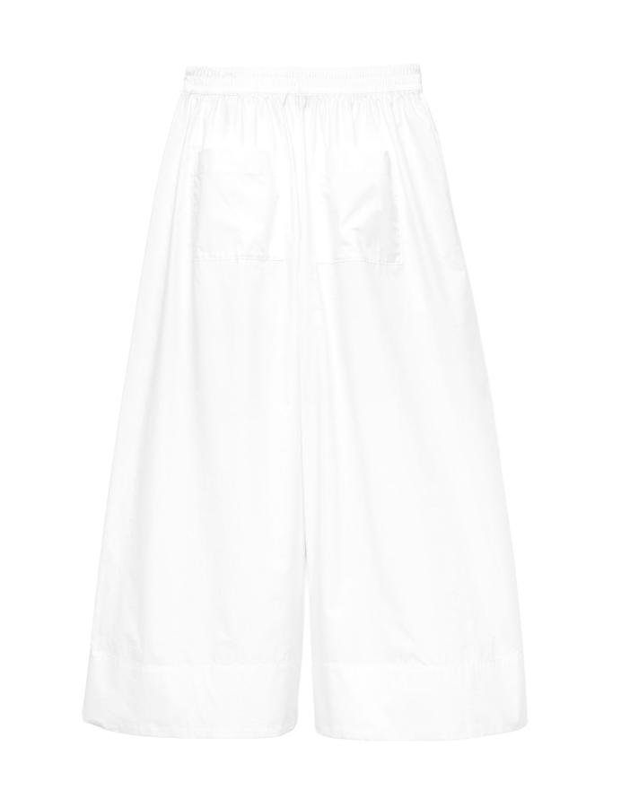 Pure Cotton Cropped Palazzo Trousers