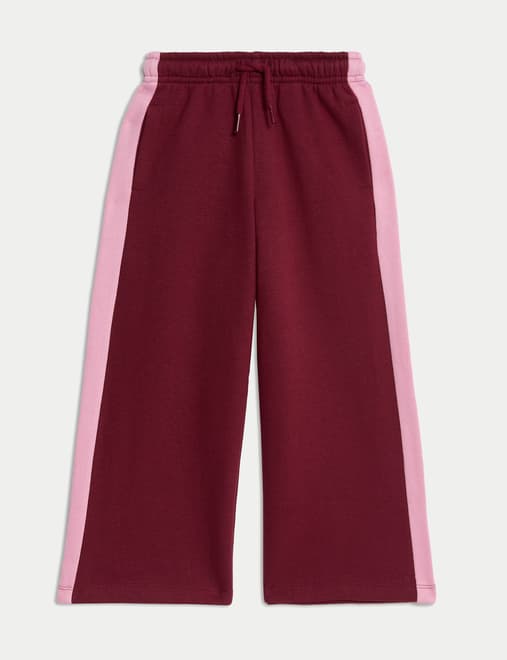 Side Stripe Wide Leg Joggers (2-8 Yrs)