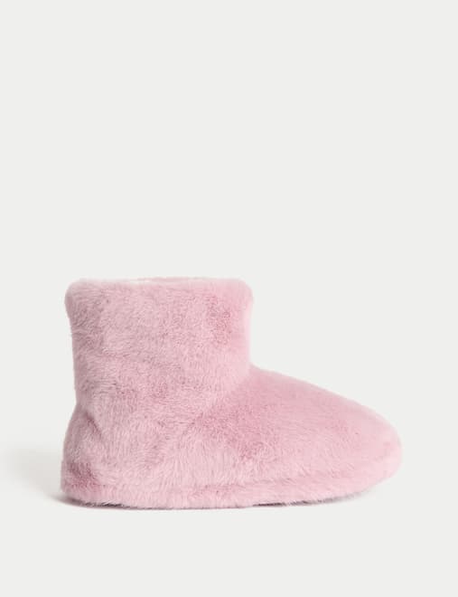 Kids' Faux Fur Slipper Boots (4 Small - 7 Large)