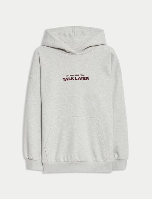 Cotton Rich Graphic Hoodie (6-16 Yrs)