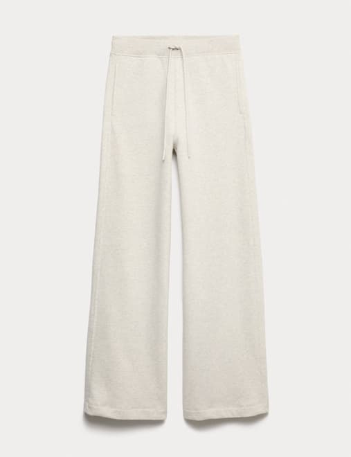 Cotton Rich Brushed Wide Leg Joggers