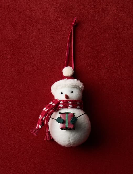 Felt Hanging Snowman Decoration