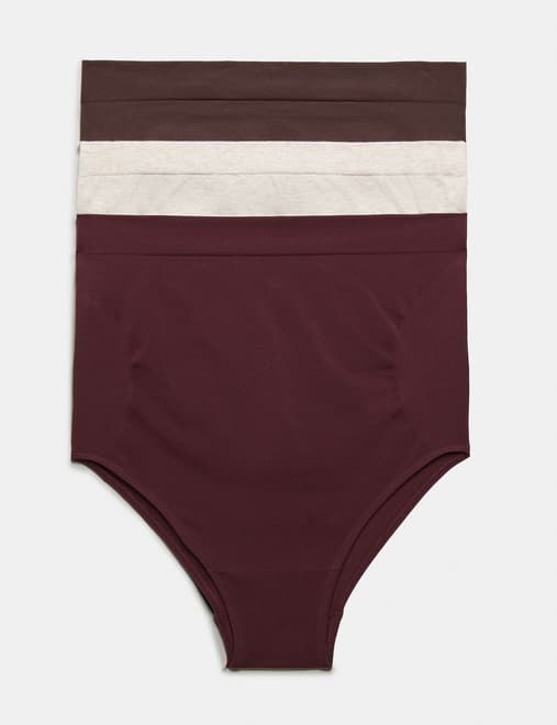 3pk Seamless Over Bump Maternity Briefs