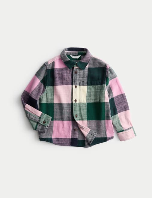 Pure Cotton Checked Shirt (2-8 Yrs)