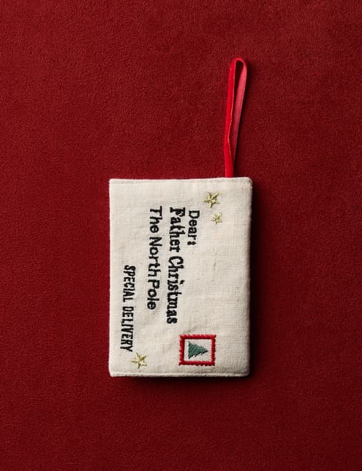 Letter To Father Christmas Hanging Decoration