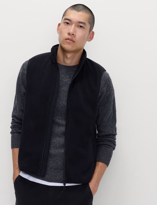 Micro Fleece Funnel Neck Gilet