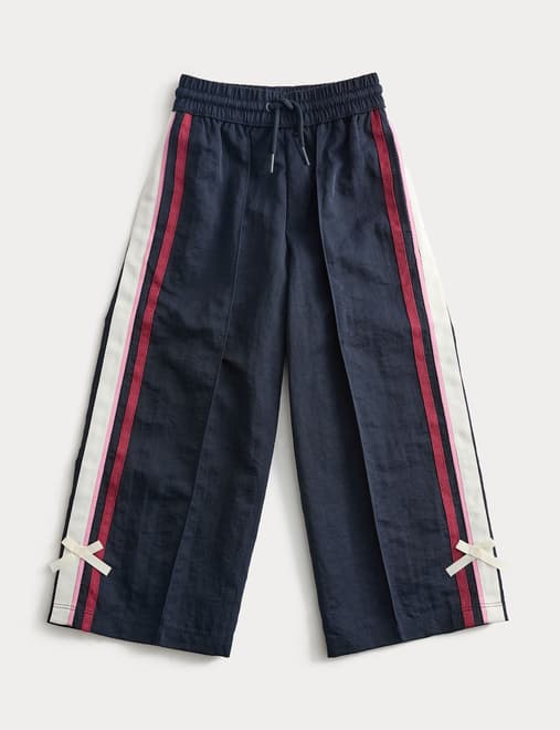 Bow Side Stripe Tracksuit Bottoms (2-8 Yrs)