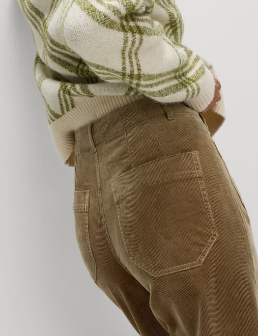 Cord Wide Leg Trousers