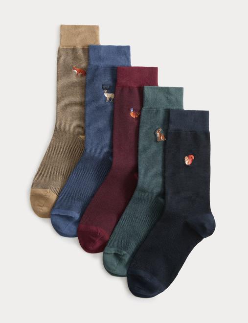 5 Pack Cool & Fresh™ Woodland Socks