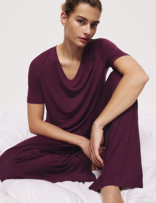 Viscose Lace Pyjama Set