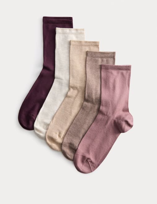 5pk Supersoft Ankle High Socks
