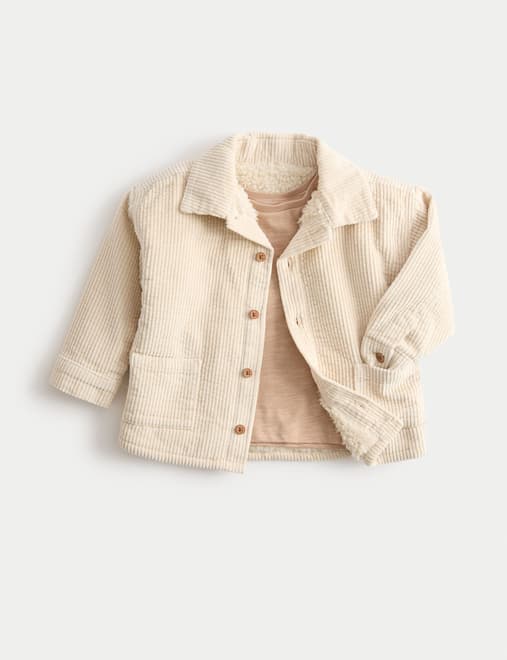 Pure Cotton Cord Shacket (0-3 Yrs)
