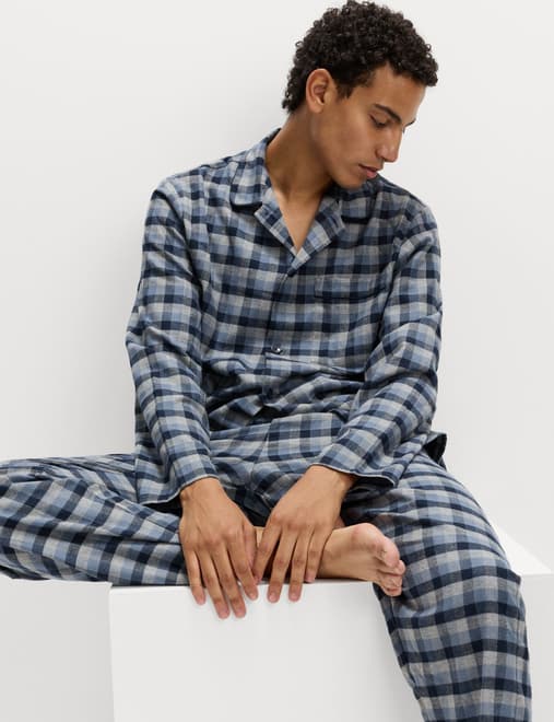 Brushed Cotton Buffalo Check Pyjama Set